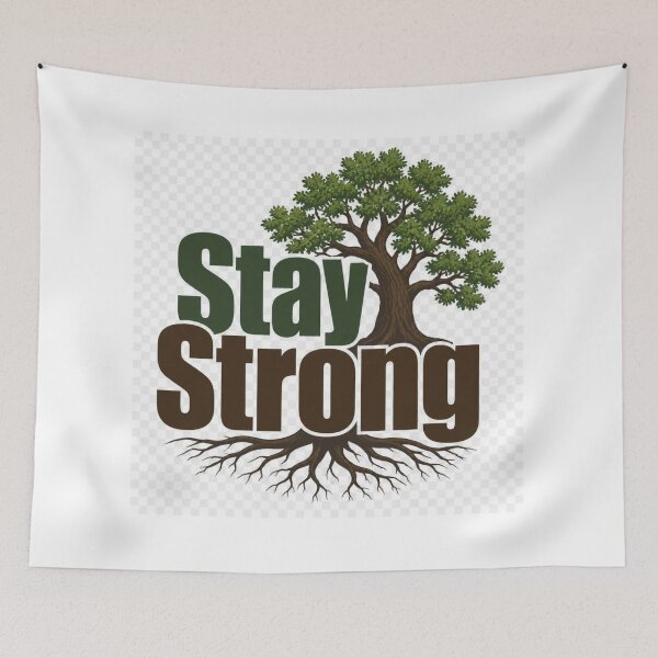 Item preview, Stay Strong Motivational Quote T-Shirt | Inspirational Strength & Resilience Design designed and sold by Paltooproducts.