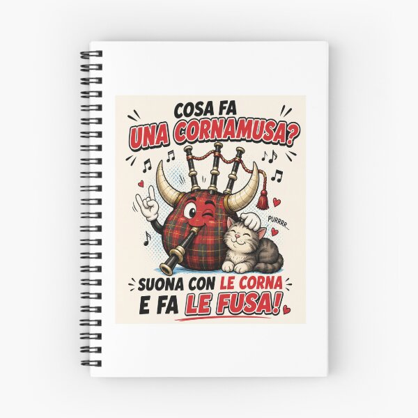 Item preview, Funny Bagpipe – Horns and Purring Cartoon Joke designed and sold by RipantinaFantasy .