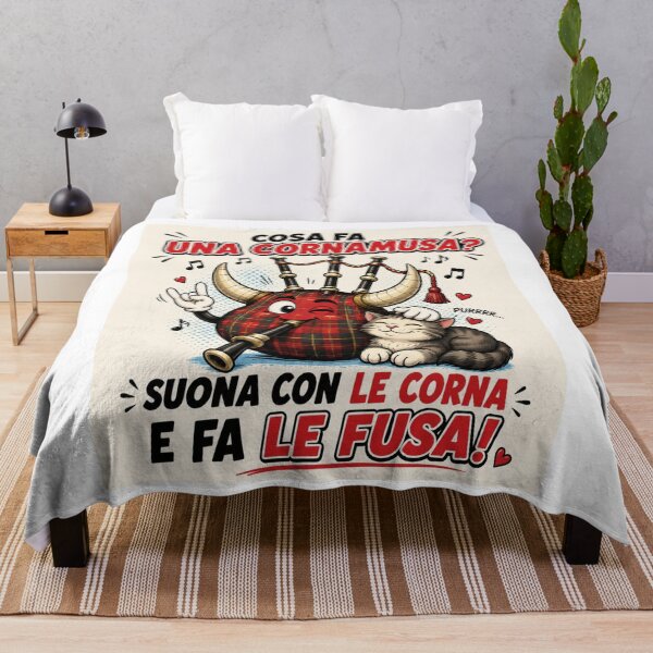 Item preview, Funny Bagpipe – Horns and Purring Cartoon Joke designed and sold by RipantinaFantasy .