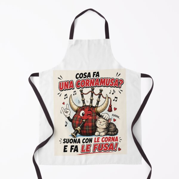 Item preview, Funny Bagpipe – Horns and Purring Cartoon Joke designed and sold by RipantinaFantasy .
