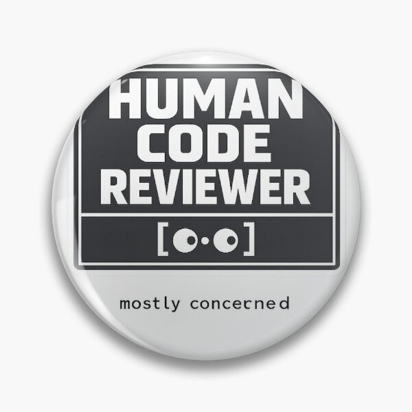 Item preview, Human Code Reviewer Mostly Concerned designed and sold by GitSticker.
