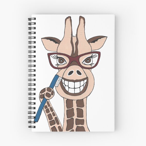 Item preview, Funny Giraffe Brushing His Teeth designed and sold by Sartoris Art.