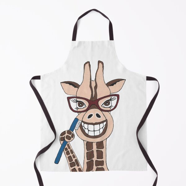 Item preview, Funny Giraffe Brushing His Teeth designed and sold by Sartoris Art.