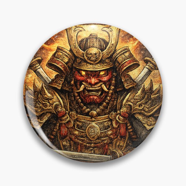 Item preview, Japanese Oni Warlord Samurai Warrior Mythical Demon Art designed and sold by Mohamedeinoo.