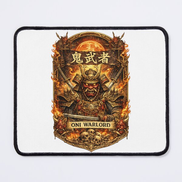 Item preview, Japanese Oni Warlord Samurai Warrior Mythical Demon Art designed and sold by Mohamedeinoo.