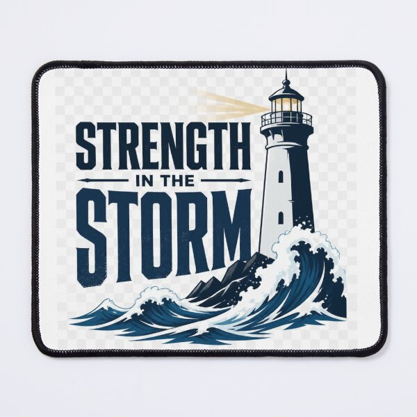 Item preview, Strength In The Storm Motivational Quote T-Shirt | Inspirational Resilience Design designed and sold by Paltooproducts.