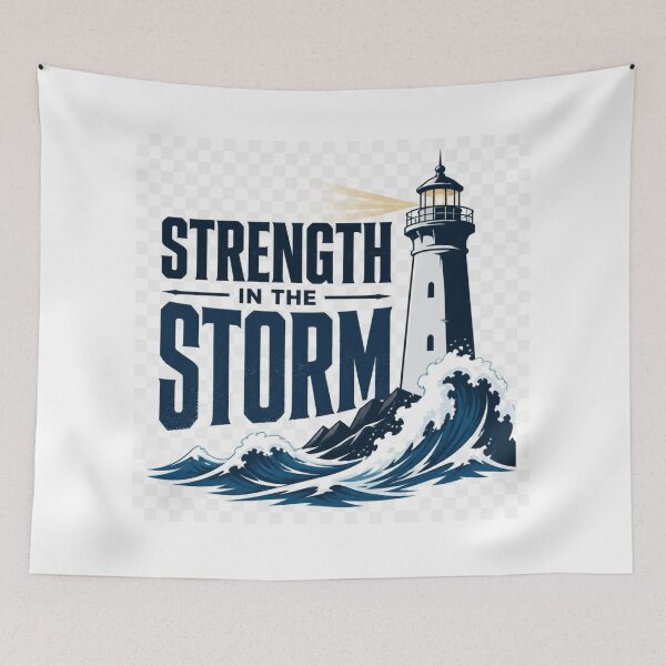 Item preview, Strength In The Storm Motivational Quote T-Shirt | Inspirational Resilience Design designed and sold by Paltooproducts.