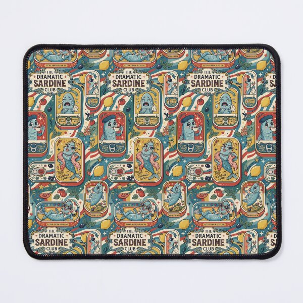Item preview, The Dramatic Sardine Club Retro Vintage Funny Sardine Tins Phone Case & Art Print designed and sold by DigitalBeast.