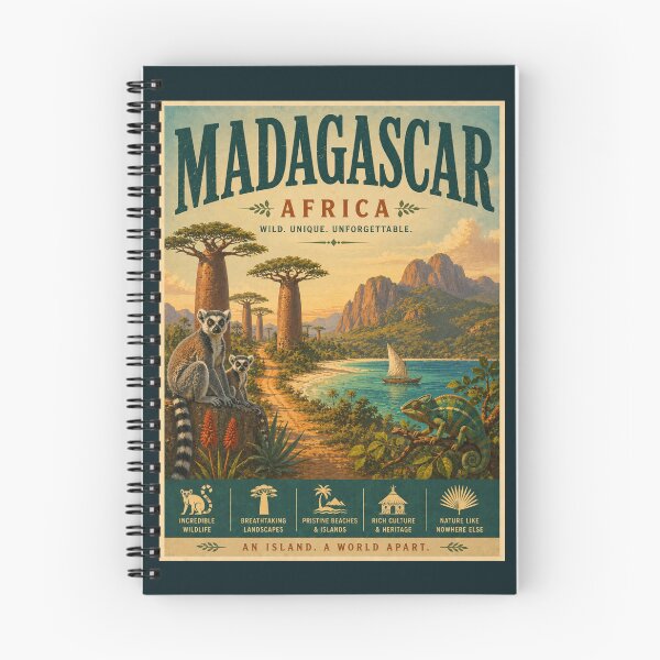 Item preview, Vintage Madagascar Poster designed and sold by GoodOldVintage.