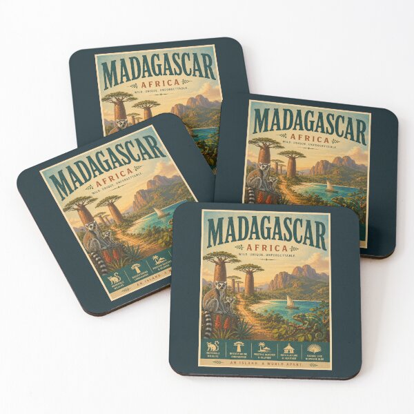 Item preview, Vintage Madagascar Poster designed and sold by GoodOldVintage.