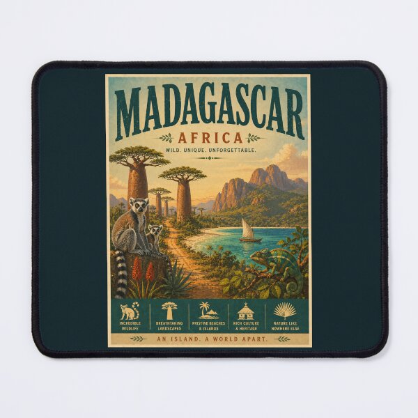 Item preview, Vintage Madagascar Poster designed and sold by GoodOldVintage.