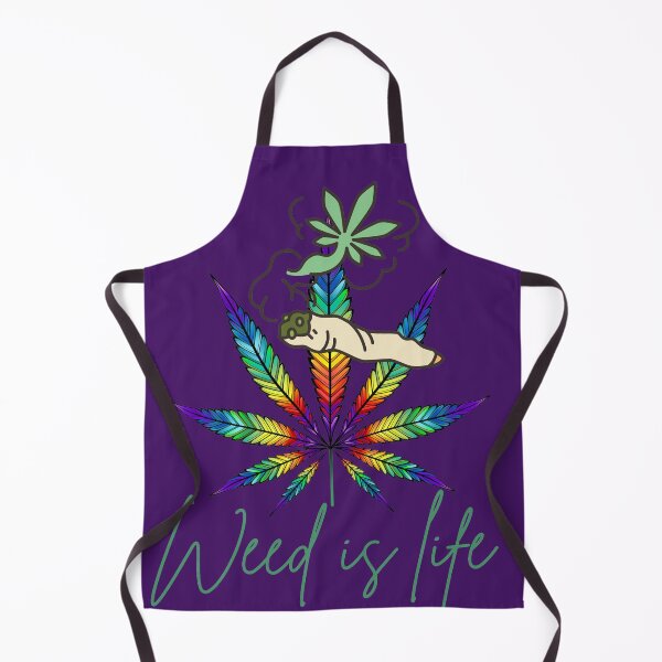 Item preview, Rainbow Cannabis Leaf Weed Is Life Joint Art designed and sold by digitalbob60.