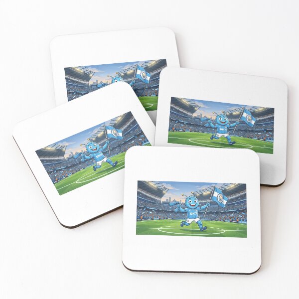 Item preview, Manchester City Mascot Cartoon designed and sold by TheLabelEditDesign.