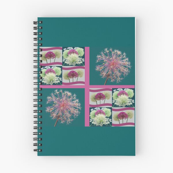 Item preview, Whimsical Allium Flower Buds Collage designed and sold by JurateArt-DK.