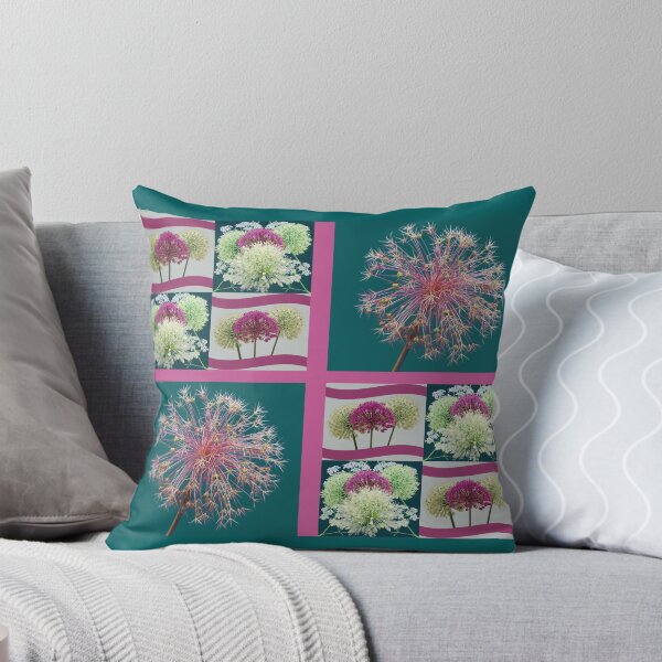 Item preview, Whimsical Allium Flower Buds Collage designed and sold by JurateArt-DK.