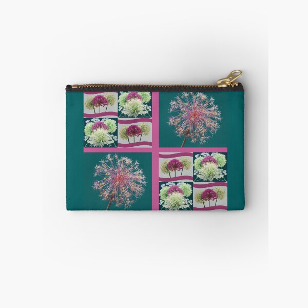Item preview, Whimsical Allium Flower Buds Collage designed and sold by JurateArt-DK.