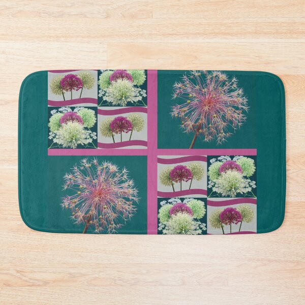 Item preview, Whimsical Allium Flower Buds Collage designed and sold by JurateArt-DK.