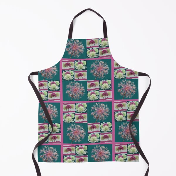 Item preview, Whimsical Allium Flower Buds Collage designed and sold by JurateArt-DK.