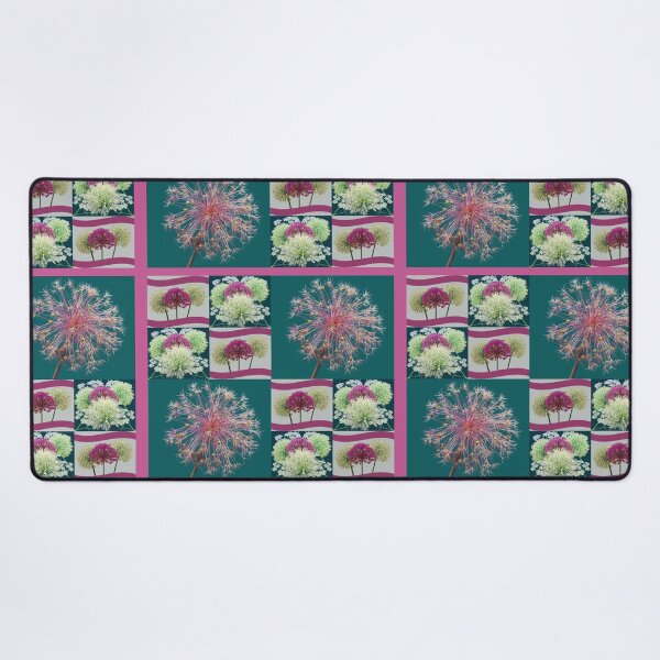 Item preview, Whimsical Allium Flower Buds Collage designed and sold by JurateArt-DK.