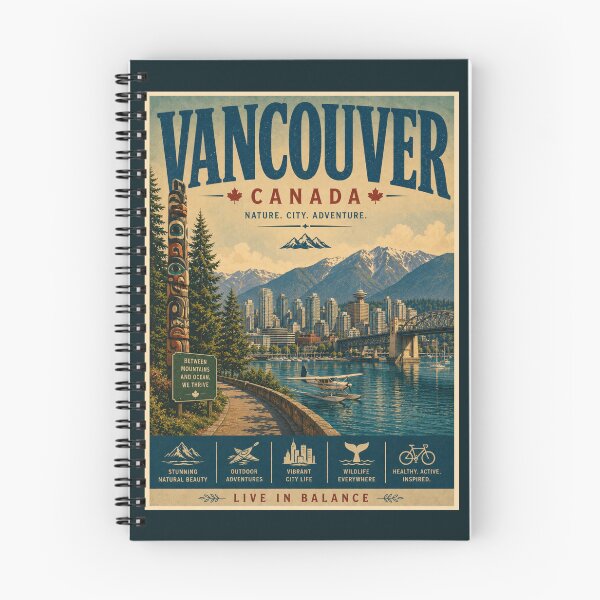 Item preview, Vintage Vancouver Poster designed and sold by GoodOldVintage.