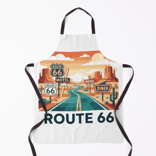 Item preview, Historic Route 66 Travel Souvenir - Classic Car & Desert Road Trip Art designed and sold by OzzFrequency.