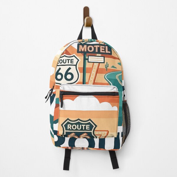 Item preview, Historic Route 66 Travel Souvenir - Classic Car & Desert Road Trip Art designed and sold by OzzFrequency.