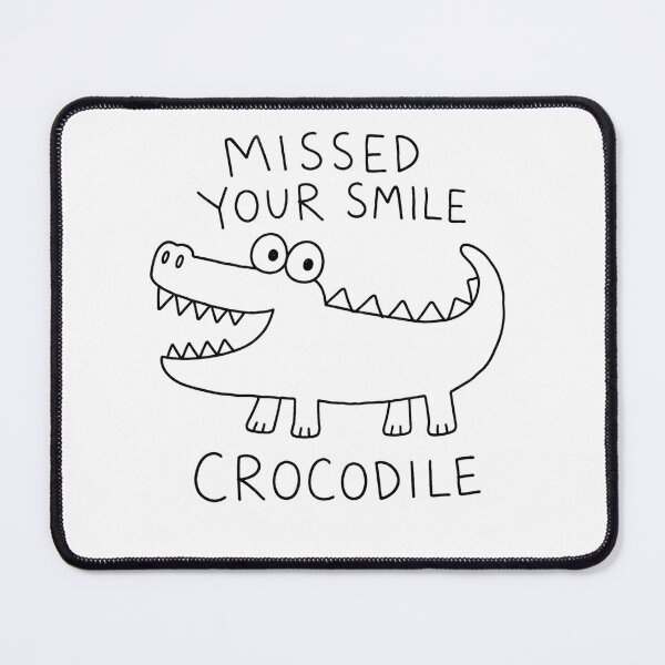 Item preview, Missed Your Smile Crocodile Faded Sketch Line Art Back To School Gift for Teachers designed and sold by Nightarel.