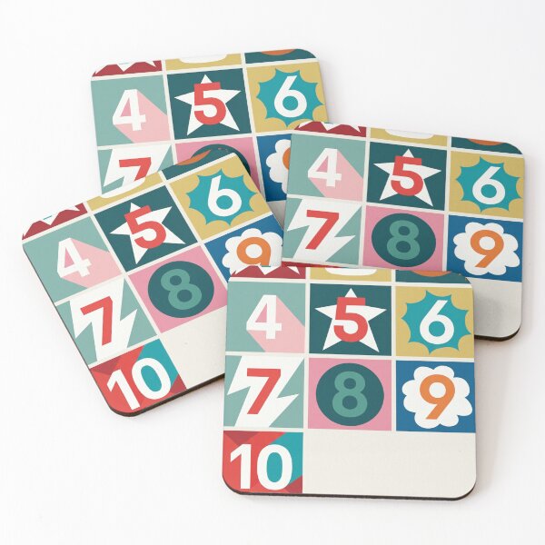 Item preview, Educational Learn Numbers Original Custom Learning Poster Wall Art Design designed and sold by Cool Robot Bro..