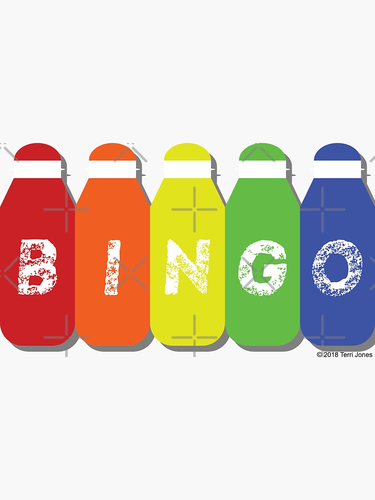 Bright Rainbow Bingo Daubers - Bingo Daubers - Sticker