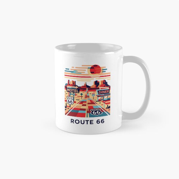 Item preview, Historic Route 66 Travel Souvenir - Classic Car & Desert Road Trip Art designed and sold by OzzFrequency.