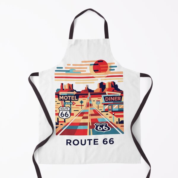 Item preview, Historic Route 66 Travel Souvenir - Classic Car & Desert Road Trip Art designed and sold by OzzFrequency.