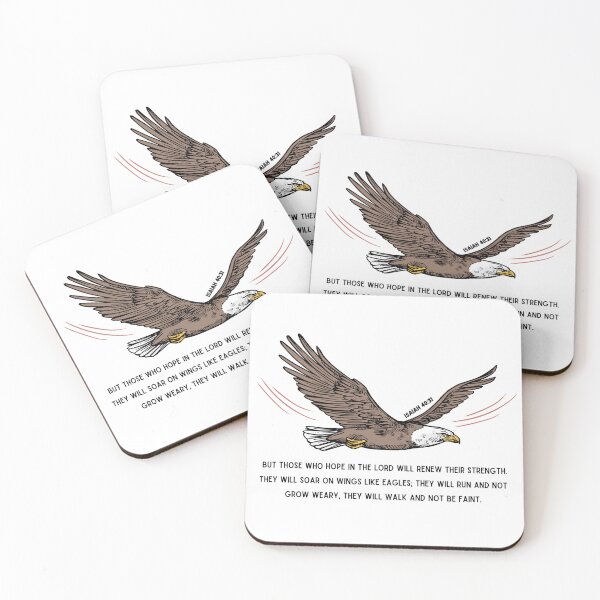 Item preview, Isaiah 40:31 On Wings Like Eagles Scripture Art designed and sold by Boy and Belugee.