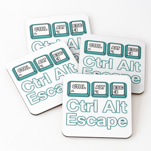 Item preview, Ctrl Alt Escape Funny Programmer Gift Keyboard Developer Humor designed and sold by Ixnor.