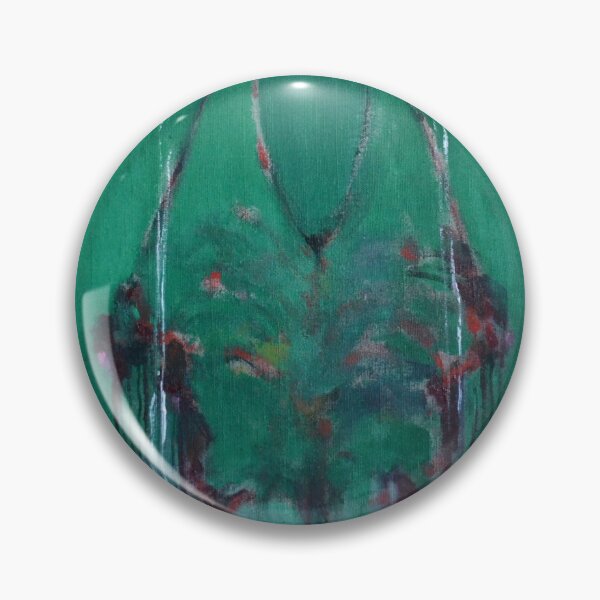 Item preview, Emerald Green Abstract Figure Magenta Face Painting designed and sold by Gela Mikava.