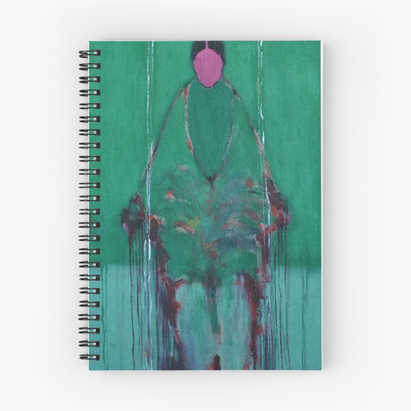 Item preview, Emerald Green Abstract Figure Magenta Face Painting designed and sold by Gela Mikava.
