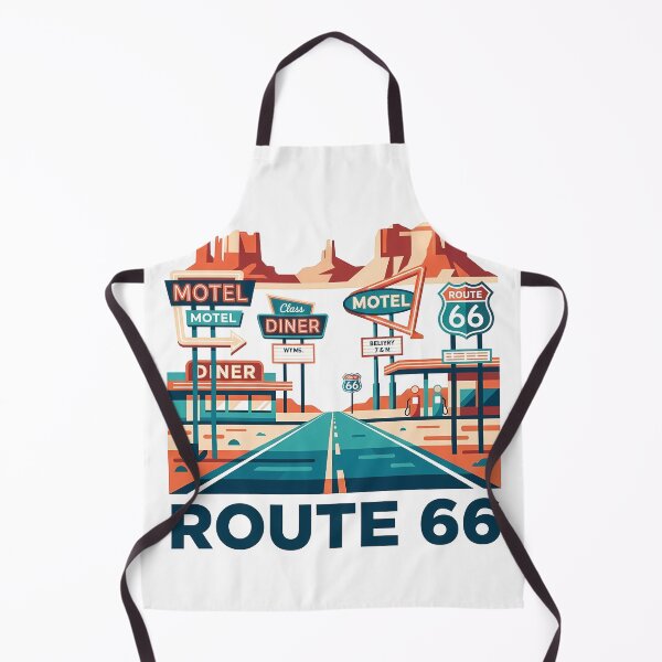 Item preview, Historic Route 66 Travel Souvenir - Classic Car & Desert Road Trip Art designed and sold by OzzFrequency.