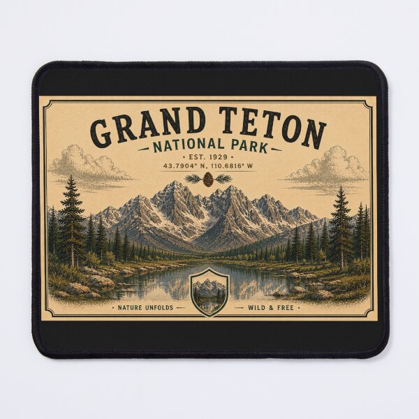 Item preview, Grand Teton National Park Vintage USA designed and sold by T-Motive.