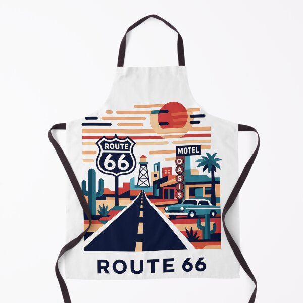 Item preview, Historic Route 66 Travel Souvenir - Classic Car & Desert Road Trip Art designed and sold by OzzFrequency.