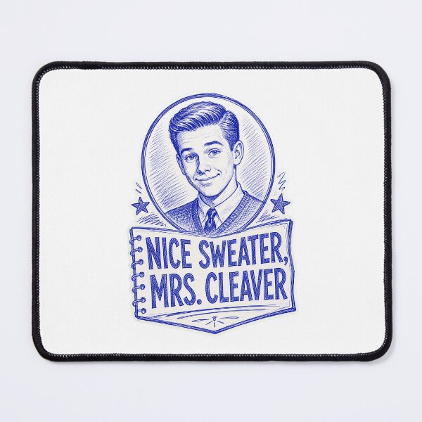 Item preview, Nice Sweater Mrs. Cleaver – Eddie Haskell Classic TV Humor designed and sold by Snarky Threads.
