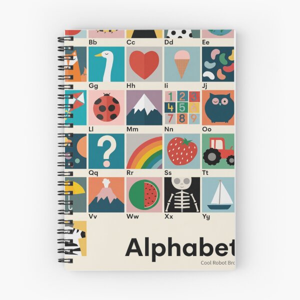 Item preview, Educational Learn Alphabet English Original Custom Learning Poster Wall Art Design designed and sold by Cool Robot Bro..