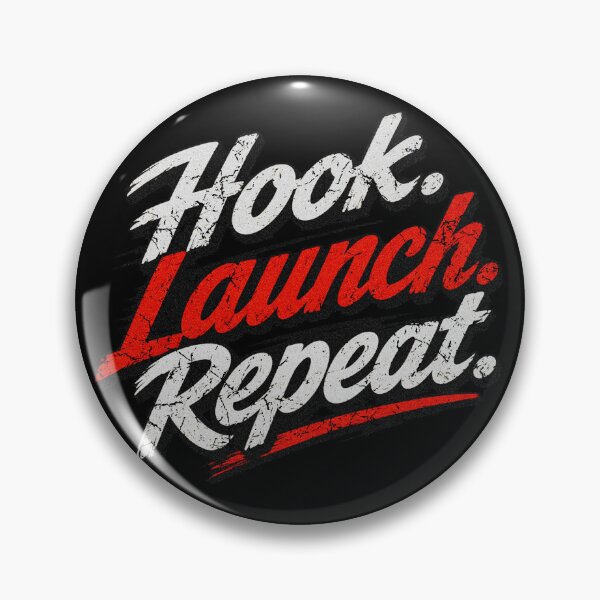 Item preview, Drag strip race classic vintage muscle car hot rod Hook. Launch. Repeat.  designed and sold by BlueLineLAX.