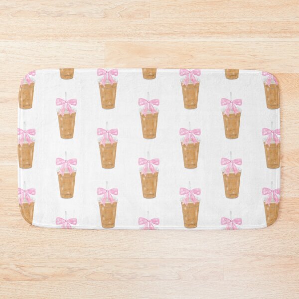 Item preview, Iced Coffee & Bow Watercolor Drawing designed and sold by graphicsbysami.