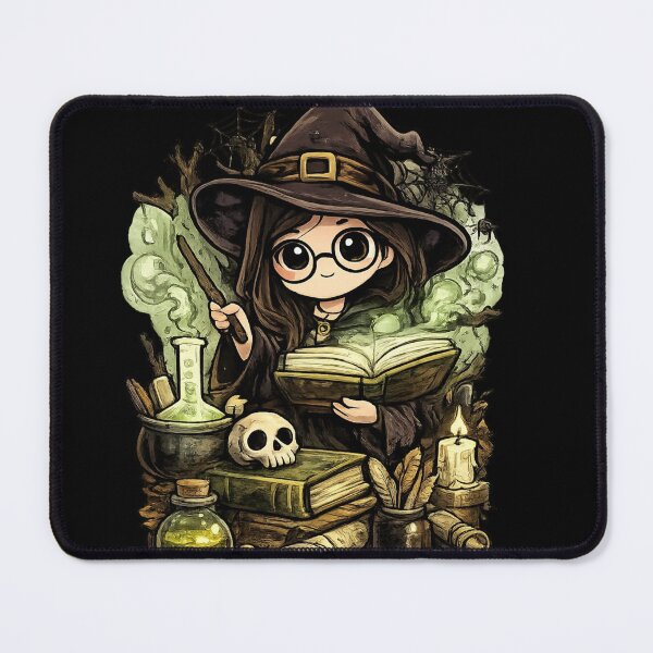 Item preview, Cute Spooky Witch Teacher Halloween Illustration designed and sold by CreationbyVona.