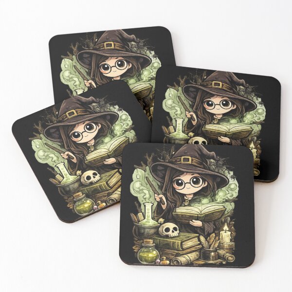 Item preview, Cute Spooky Witch Teacher Halloween Illustration designed and sold by CreationbyVona.