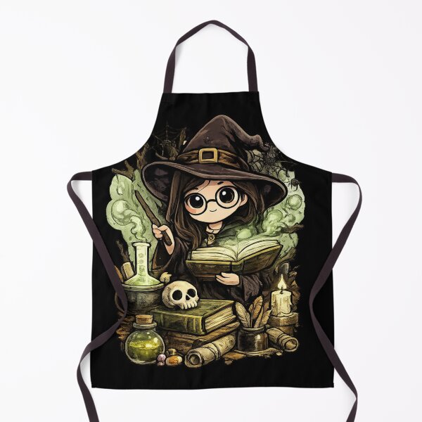 Item preview, Cute Spooky Witch Teacher Halloween Illustration designed and sold by CreationbyVona.