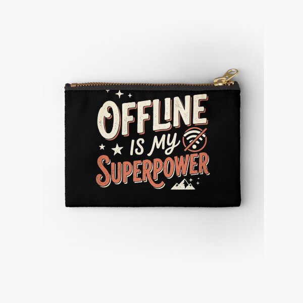 Item preview, Offline Is My Superpower - Funny Retro Hiking Camping Nature Design designed and sold by 519xdesign.