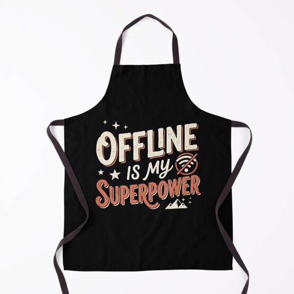 Item preview, Offline Is My Superpower - Funny Retro Hiking Camping Nature Design designed and sold by 519xdesign.