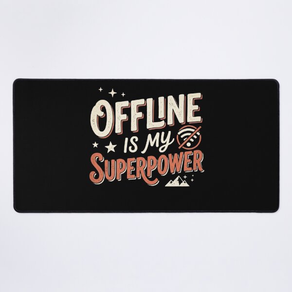 Item preview, Offline Is My Superpower - Funny Retro Hiking Camping Nature Design designed and sold by 519xdesign.