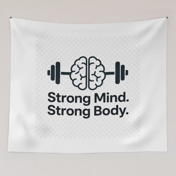 Item preview, Strong Mind Strong Body Motivational Quote T-Shirt | Fitness & Mental Strength Design designed and sold by Paltooproducts.