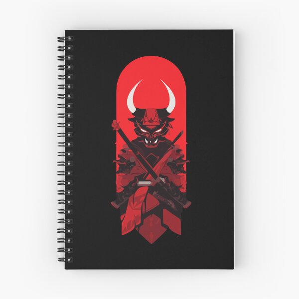Item preview, Oni Samurai Demon Warrior with Katanas - Dark Japanese Art designed and sold by DMITRYEH STUDIO.